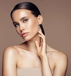 Woman with refreshed skin